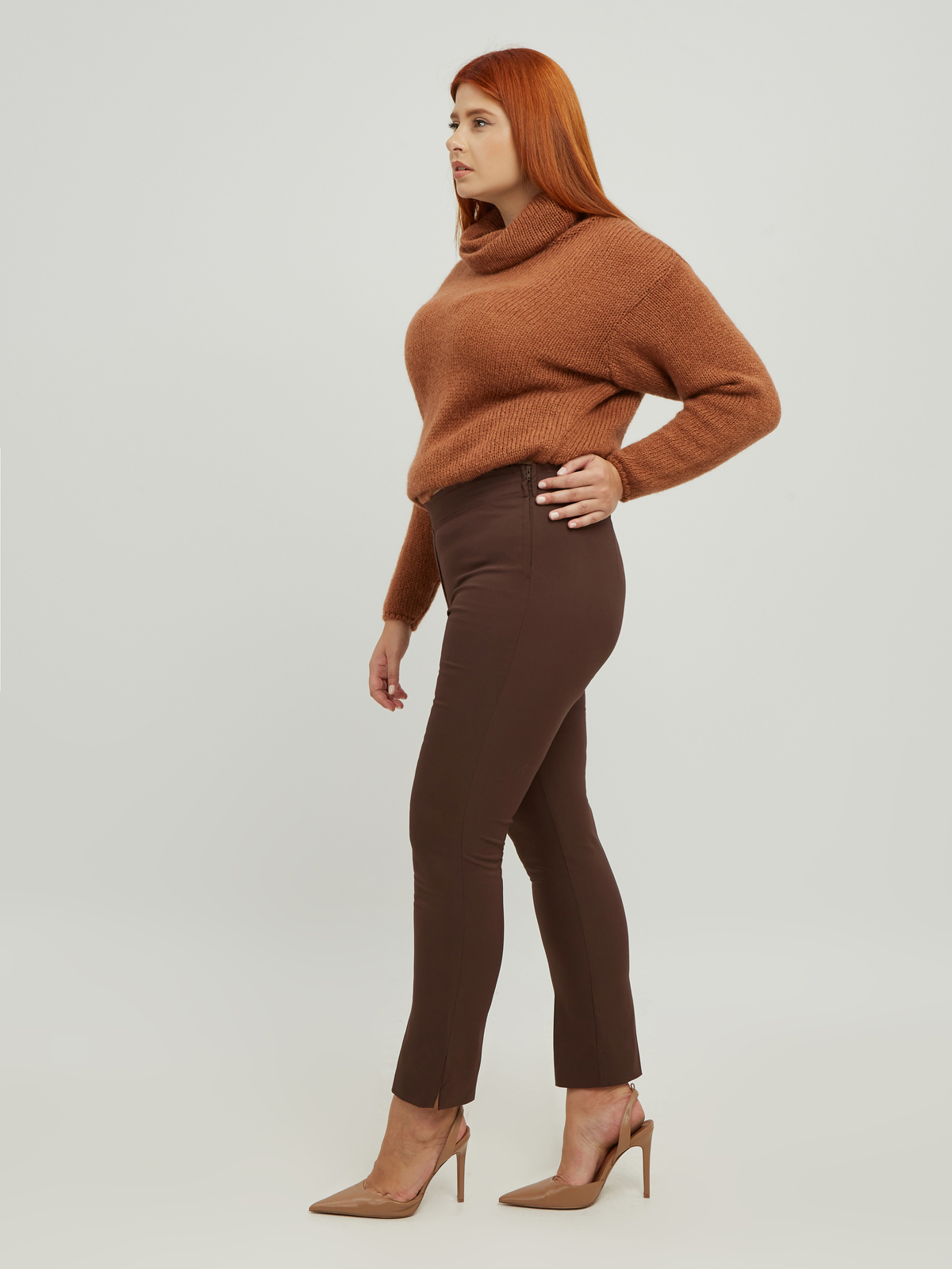 Basic βαμβακερό παντελόνι Anny φωτογραφία