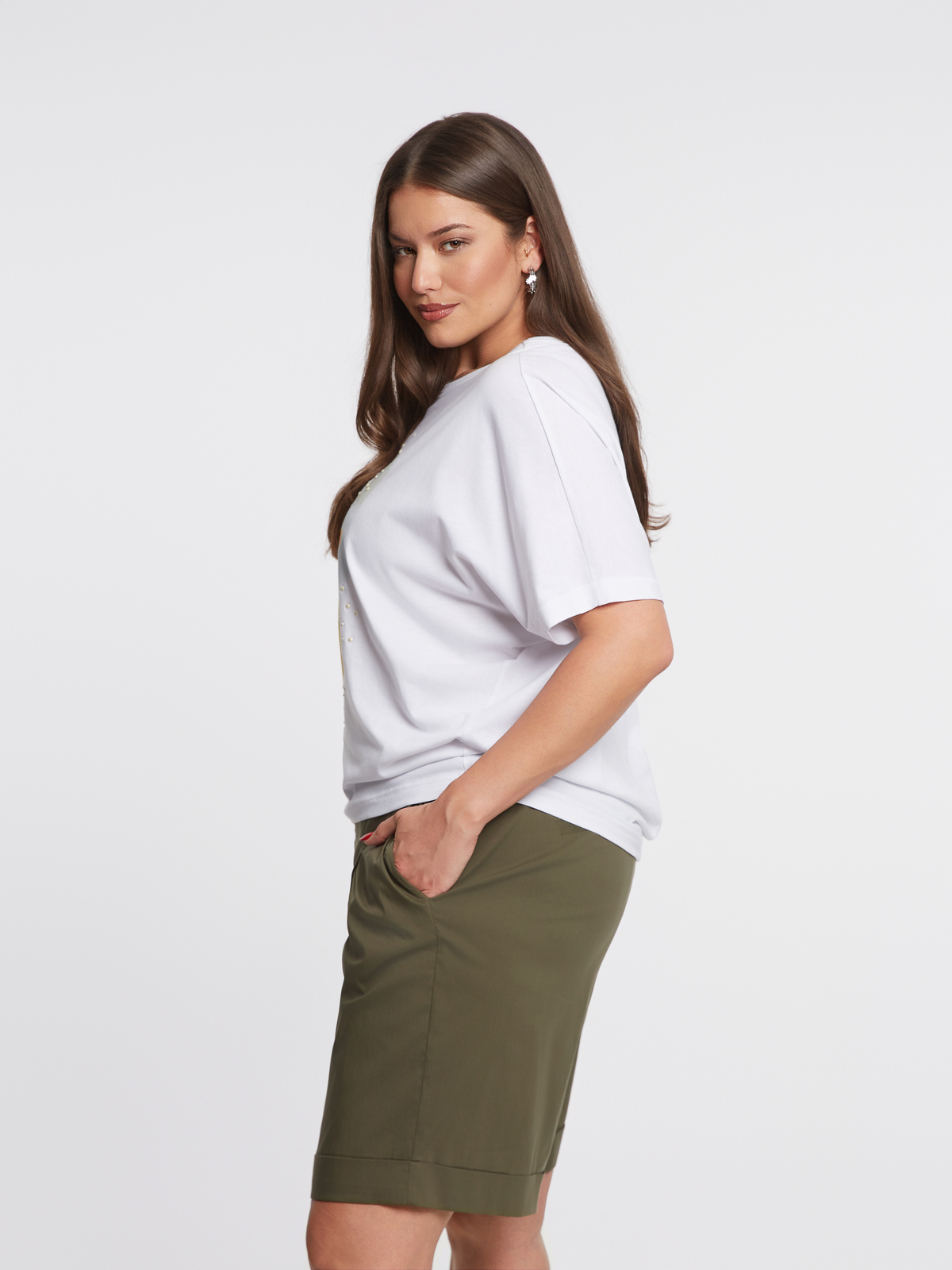 Βαμβακερή μπλούζα t-shirt με στάμπα παπάκι με σαπουνάδες και πέρλες φωτογραφία