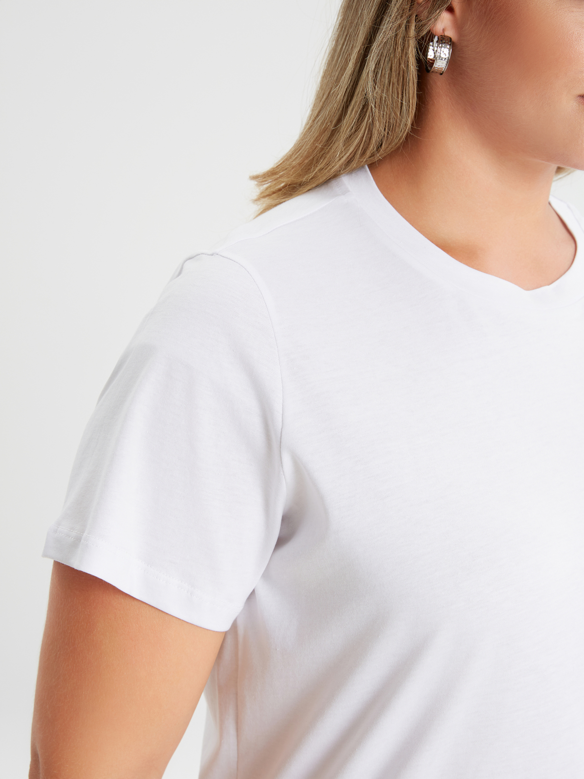 Βαμβακερή μπλούζα κοντομάνικη φωτογραφία