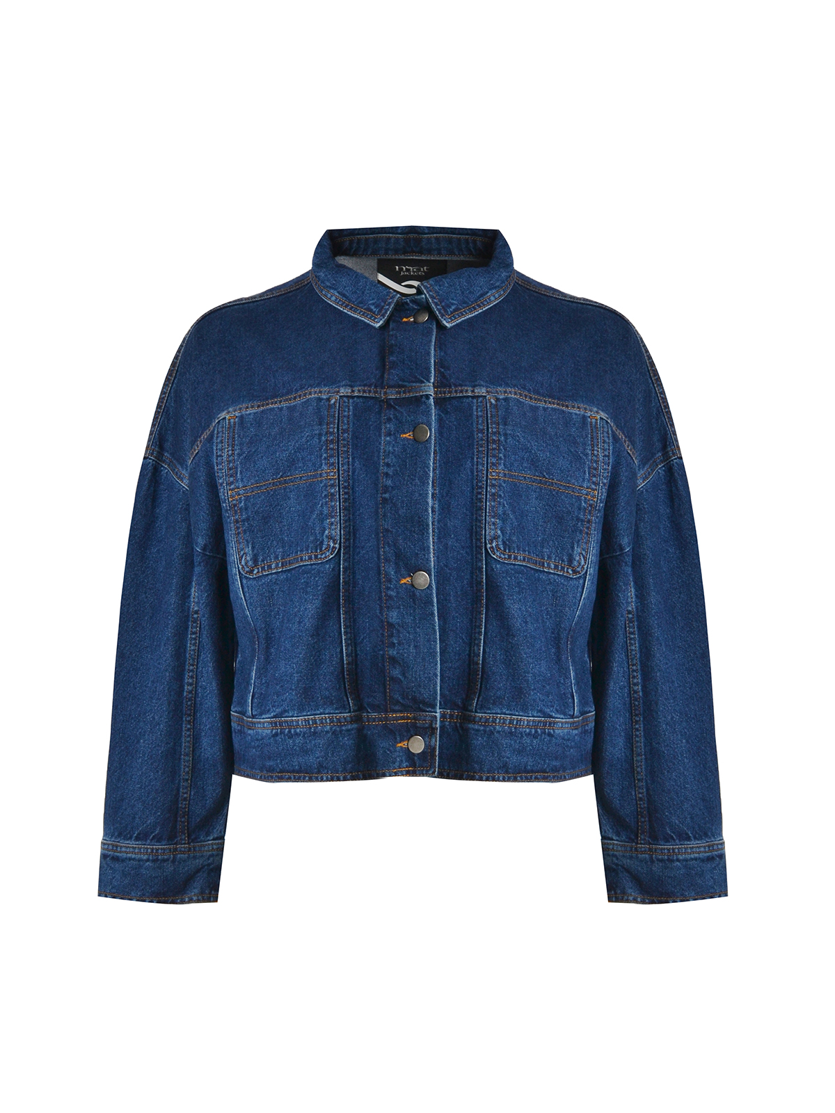 Cropped τζιν τζάκετ με utility τσέπες φωτογραφία