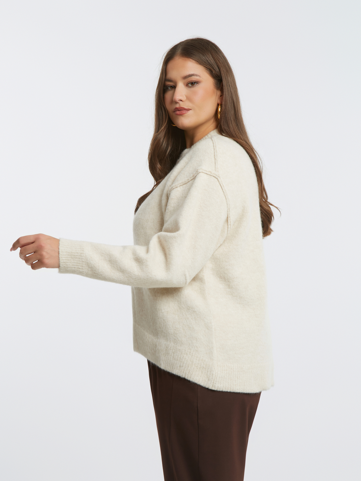 Cropped πλεκτό με μοντέρνο τελείωμα φωτογραφία