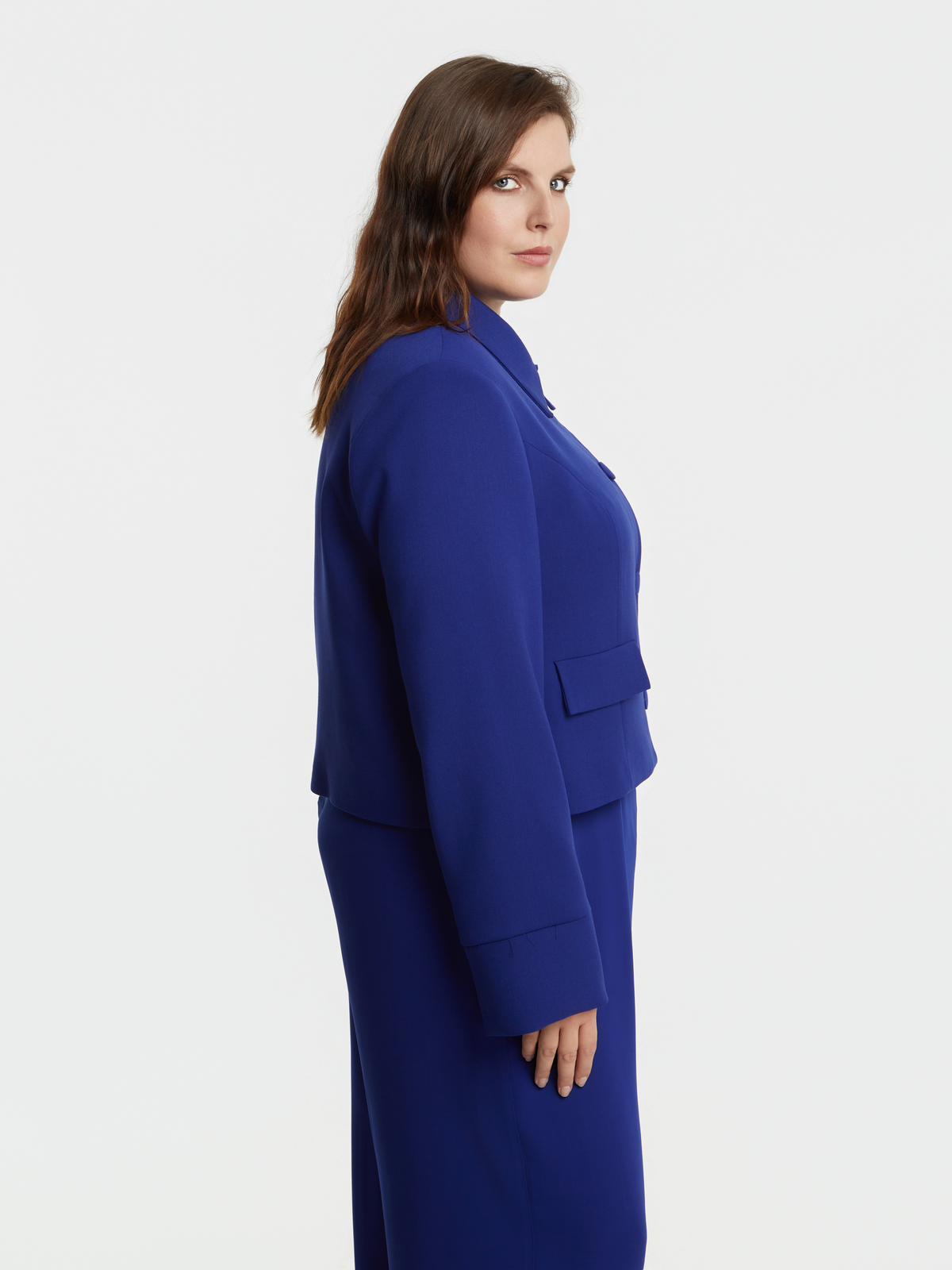 Cropped μονόχρωμο σακάκι φωτογραφία