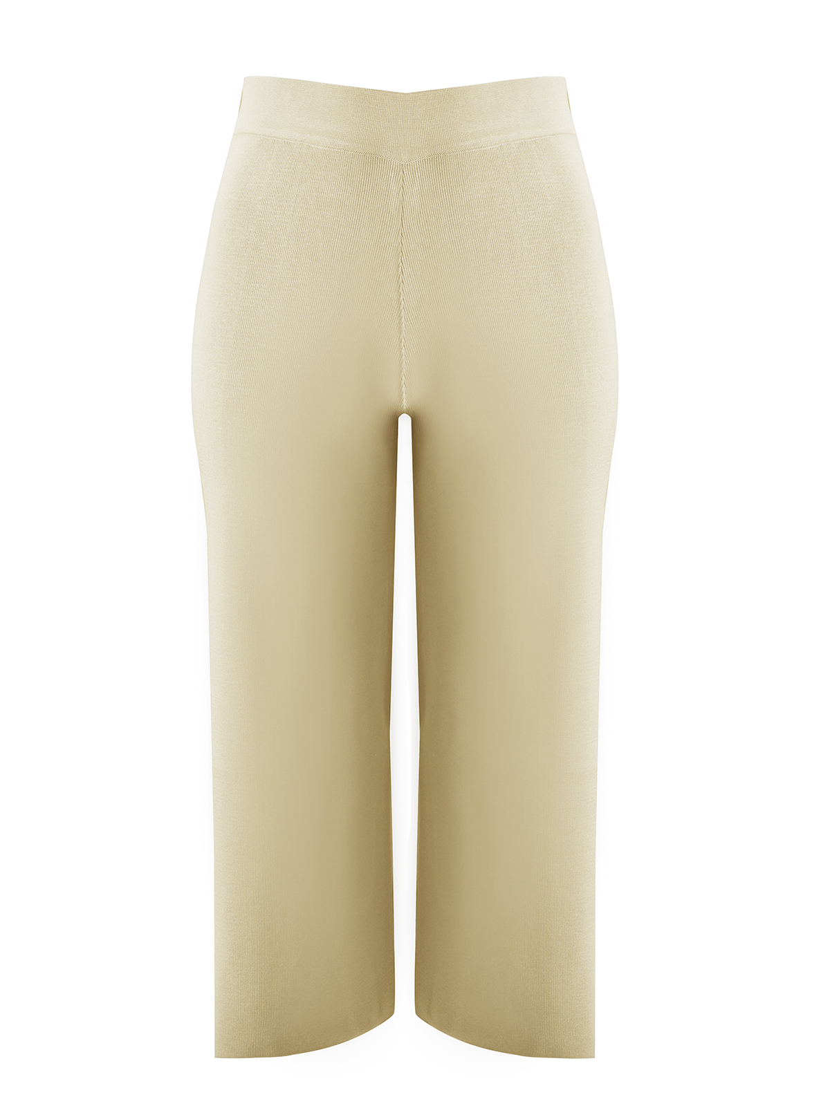 Πλεκτή cropped παντελόνα φωτογραφία