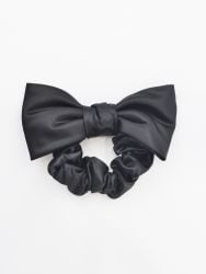 Satin scrunchie with bow