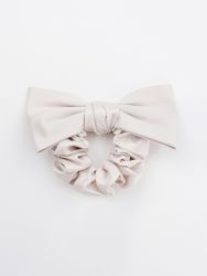 Satin scrunchie with bow