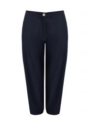 Barrel pants with elastic back waist