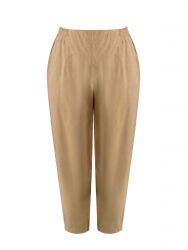 Barrel pants with elastic waist