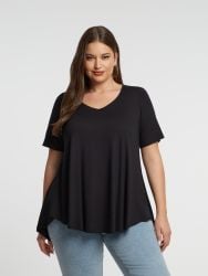 Basic curve hem top