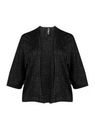 Basic lurex knit cardigan