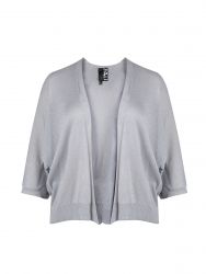 Basic lurex knit cardigan