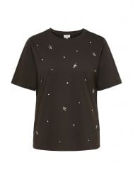Carryder 2/4 sleeve slit tee