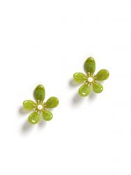 Flower statement earrings
