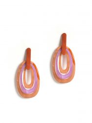 Vintage resin statement earrings
