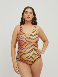 Animal print swimsuit