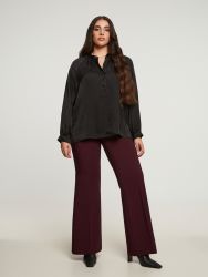 Satin button-up blouse