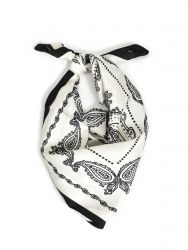 Paisley print scarf