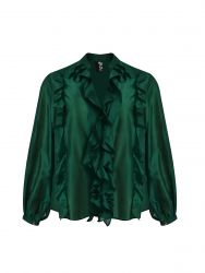 Ruffle detail shirt in lyocell blend