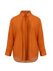 Long lyocell shirt with sleeve ties