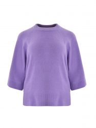 Raglan 3/4 sleeve knit jumper