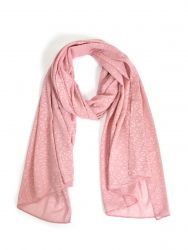 Pink animal motif scarf