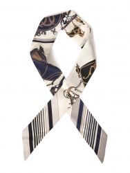 Μεταξωτό scrunchie με print μαντηλιού