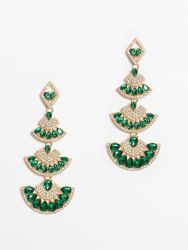 Cascade statement earrings
