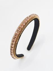 Crystal headband with gold detailing