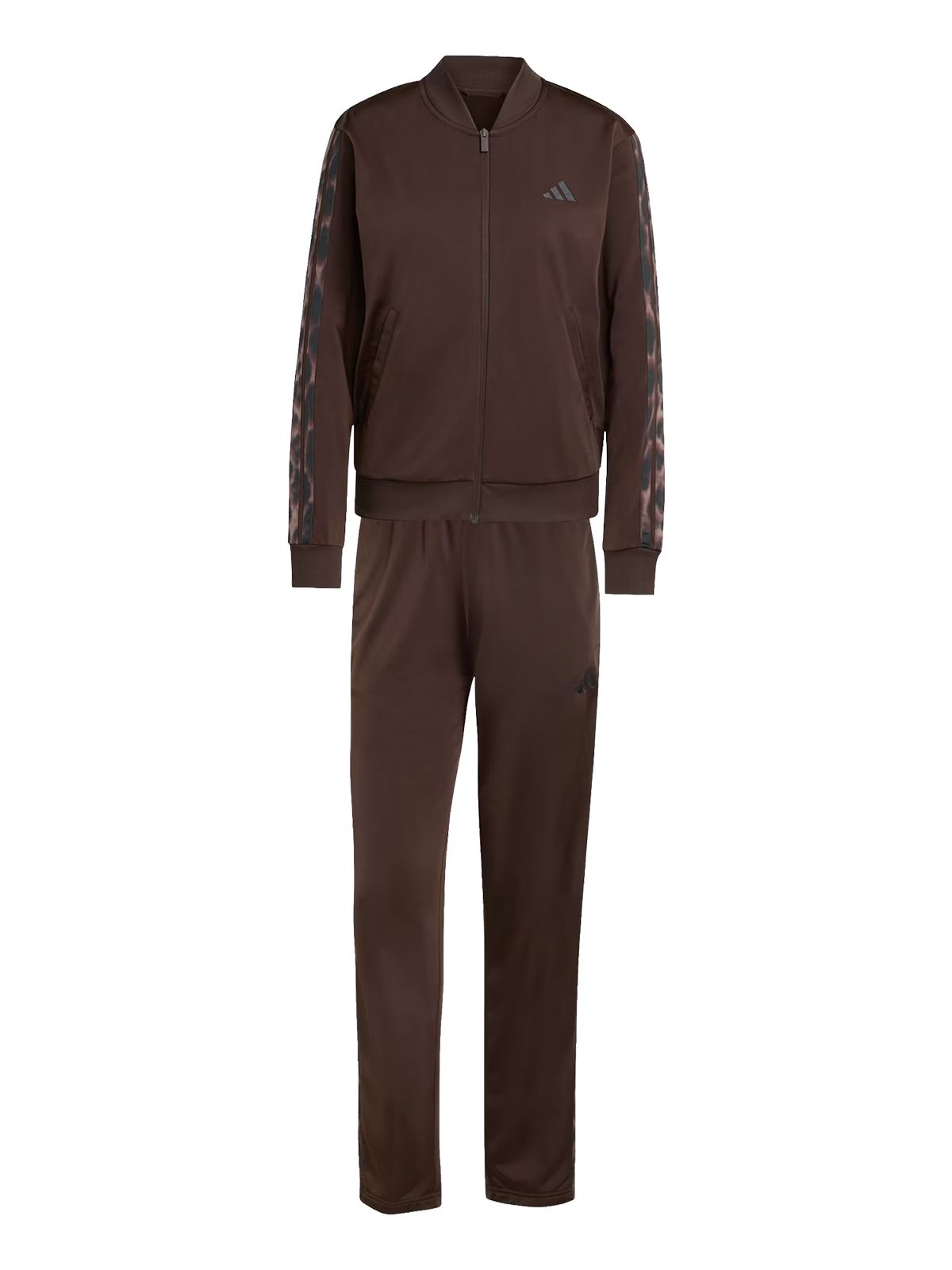 Adidas Σετ Φόρμας 3-Stripes Leopard Print Tracksuit Καφε, Animal Print