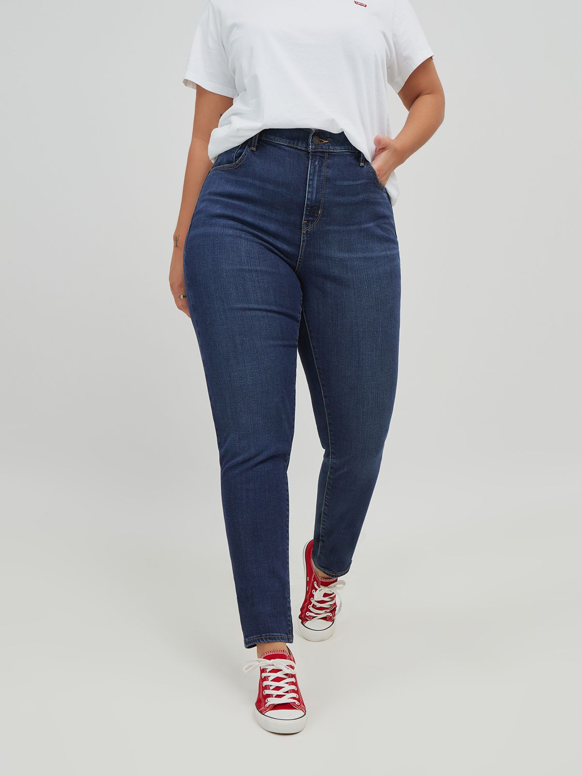 721 High rise skinny jeans