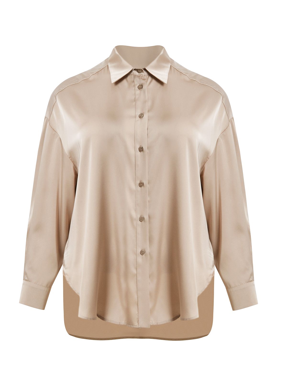 Relaxed satin shirt
