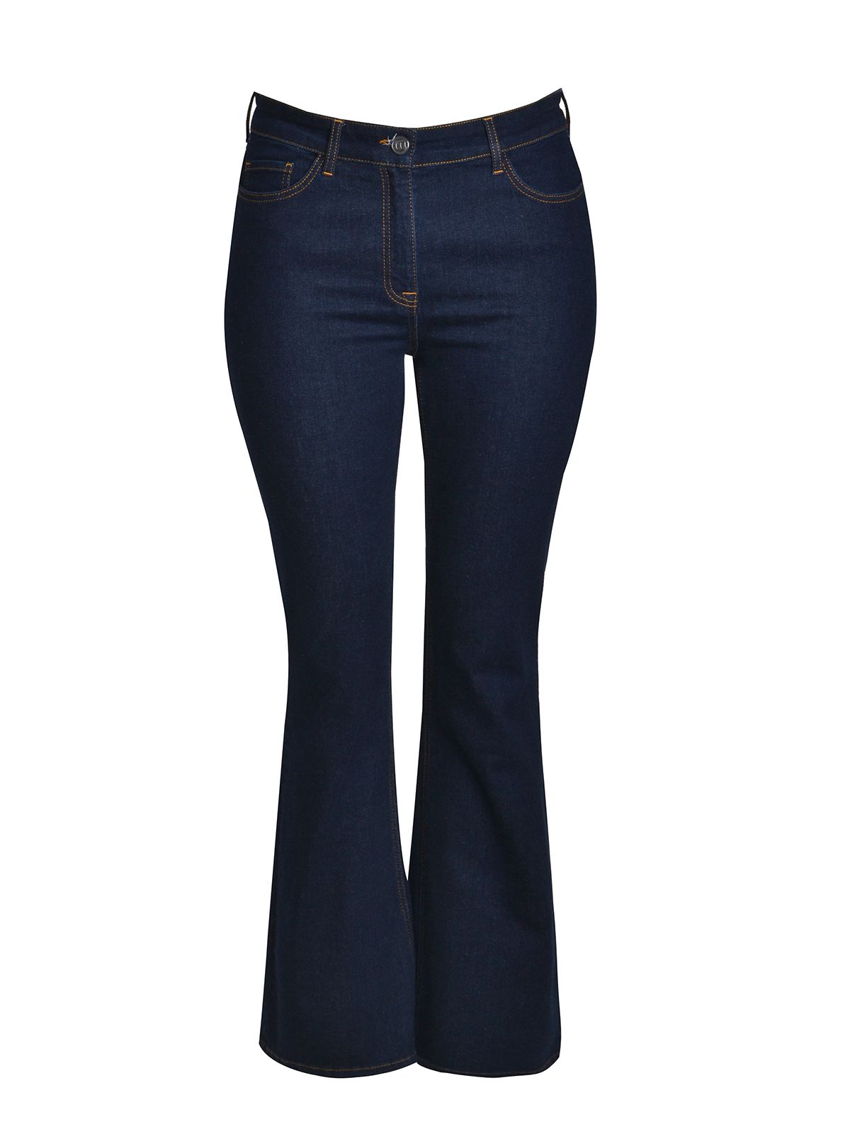 Dark blue bootcut jeans