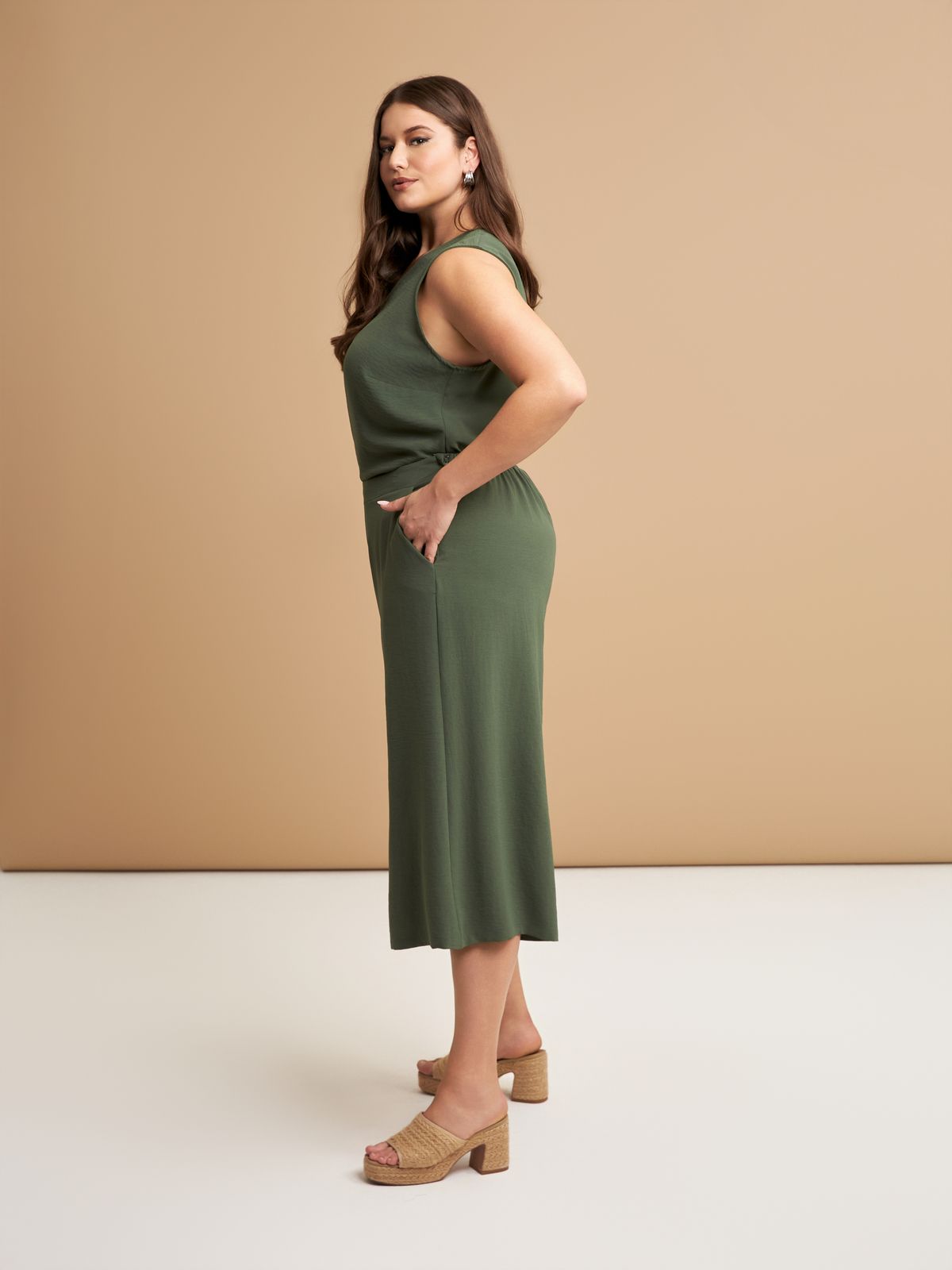 Ζιπ κιλότ κρεπ airwashed