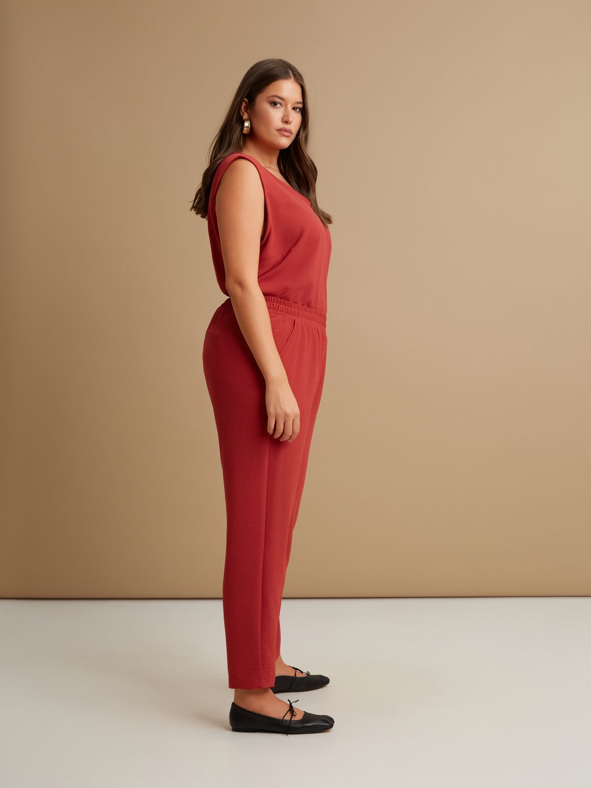 Airwashed crepe joggers