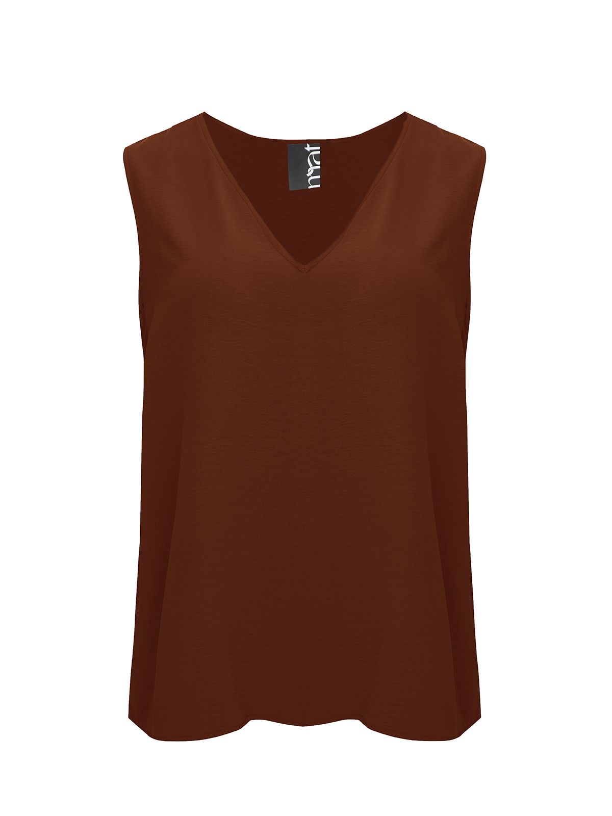 Airwashed crepe sleeveless top