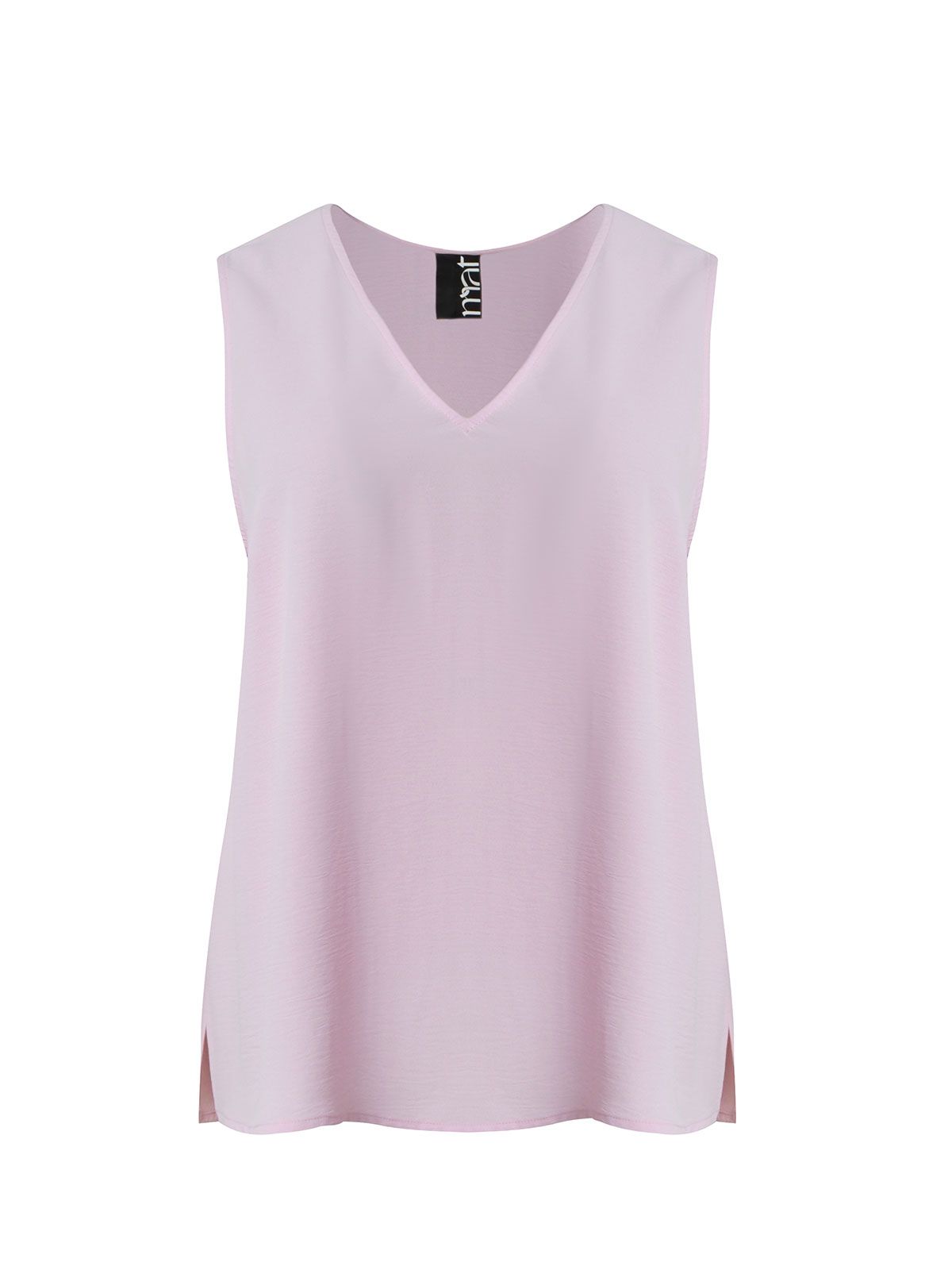 Airwashed crepe sleeveless top