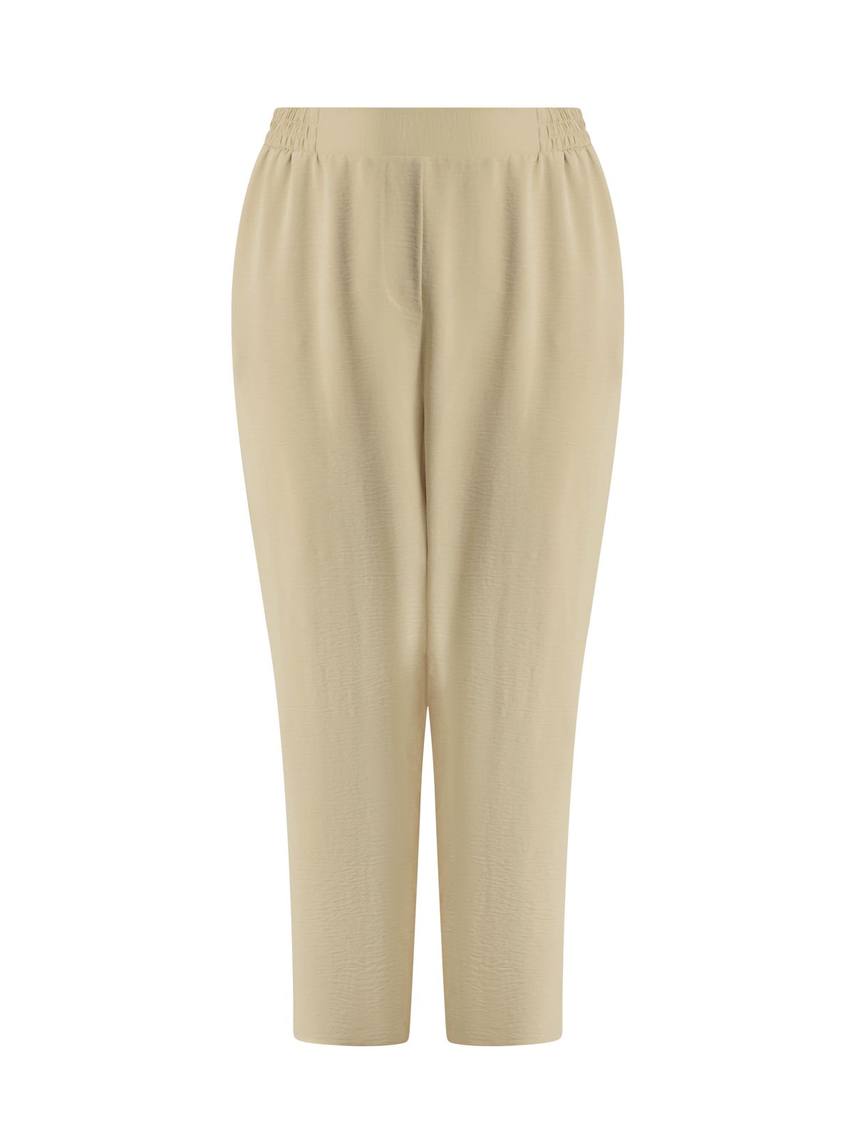 Airwashed crepe tapered-leg trousers