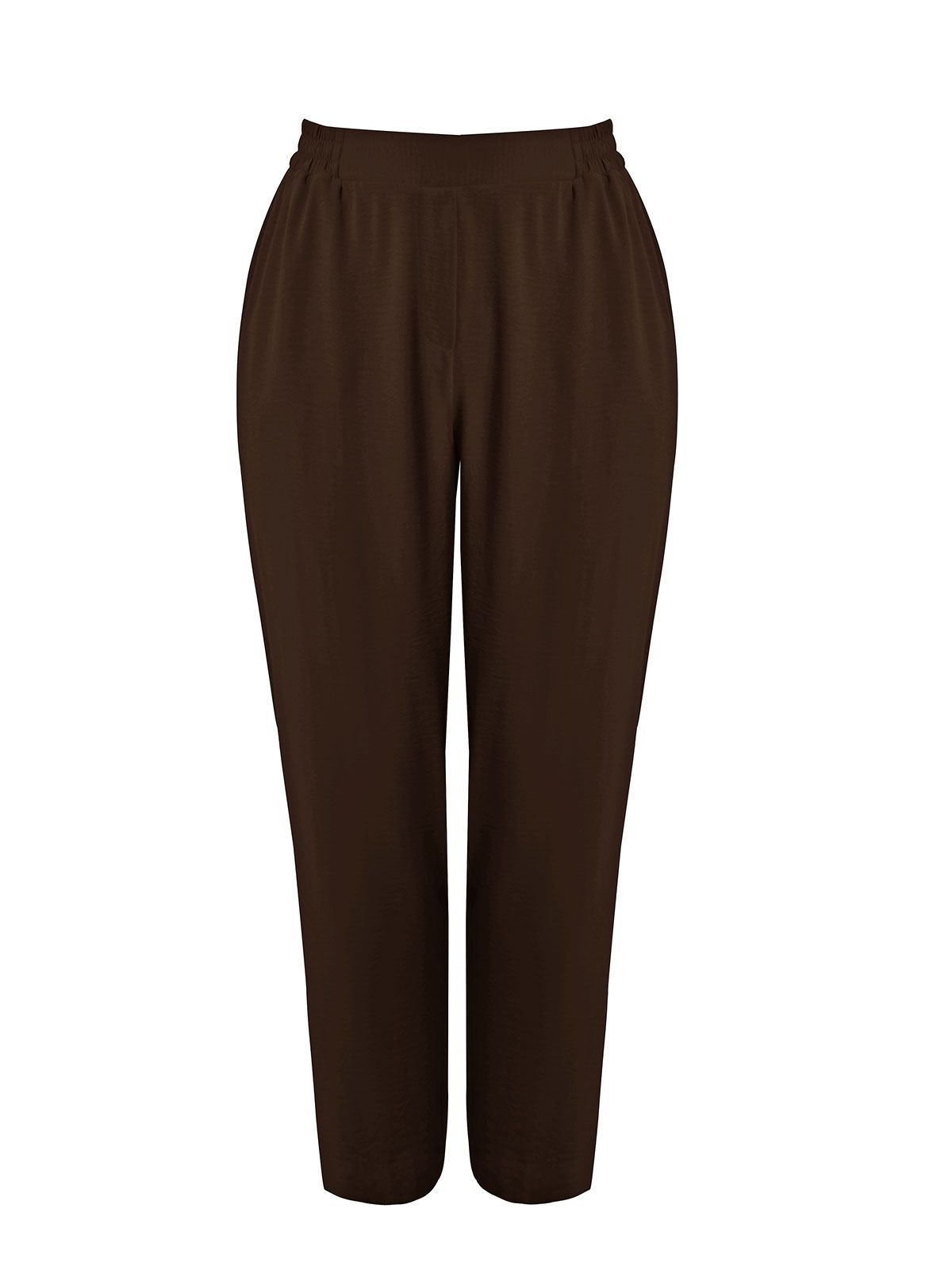 Airwashed crepe tapered-leg trousers