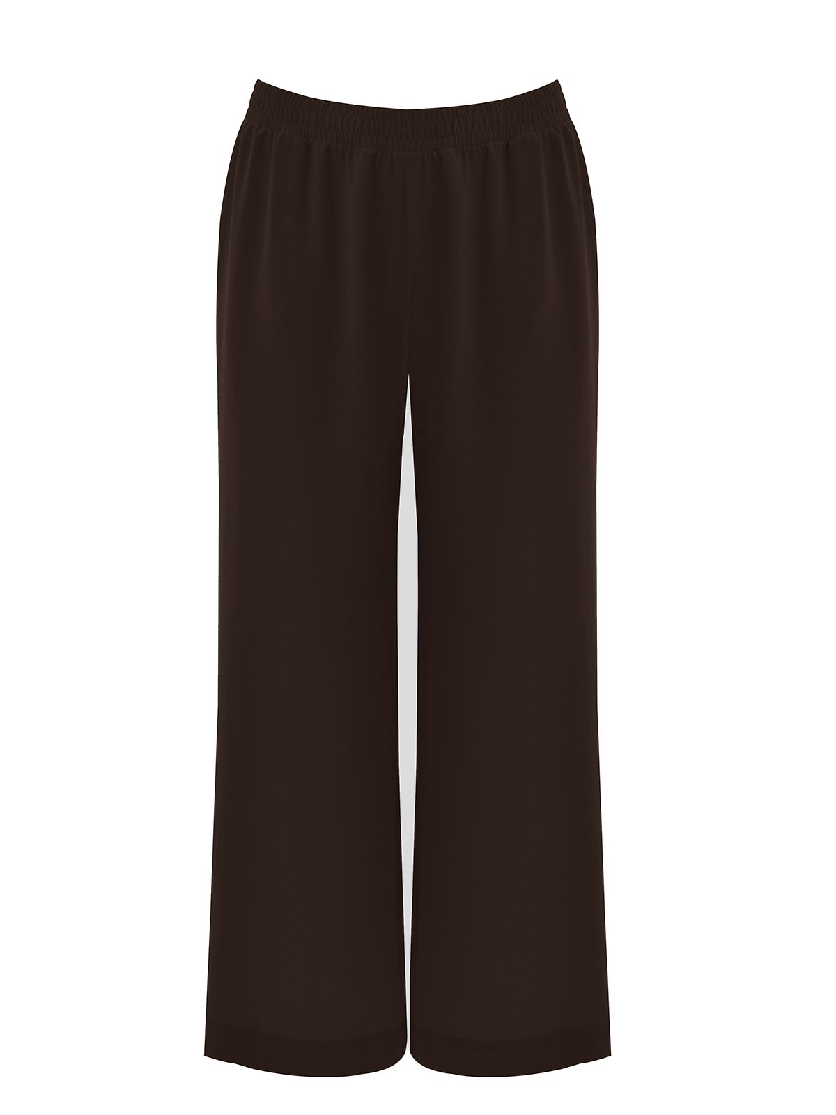 Airwashed crepe wide-leg trousers