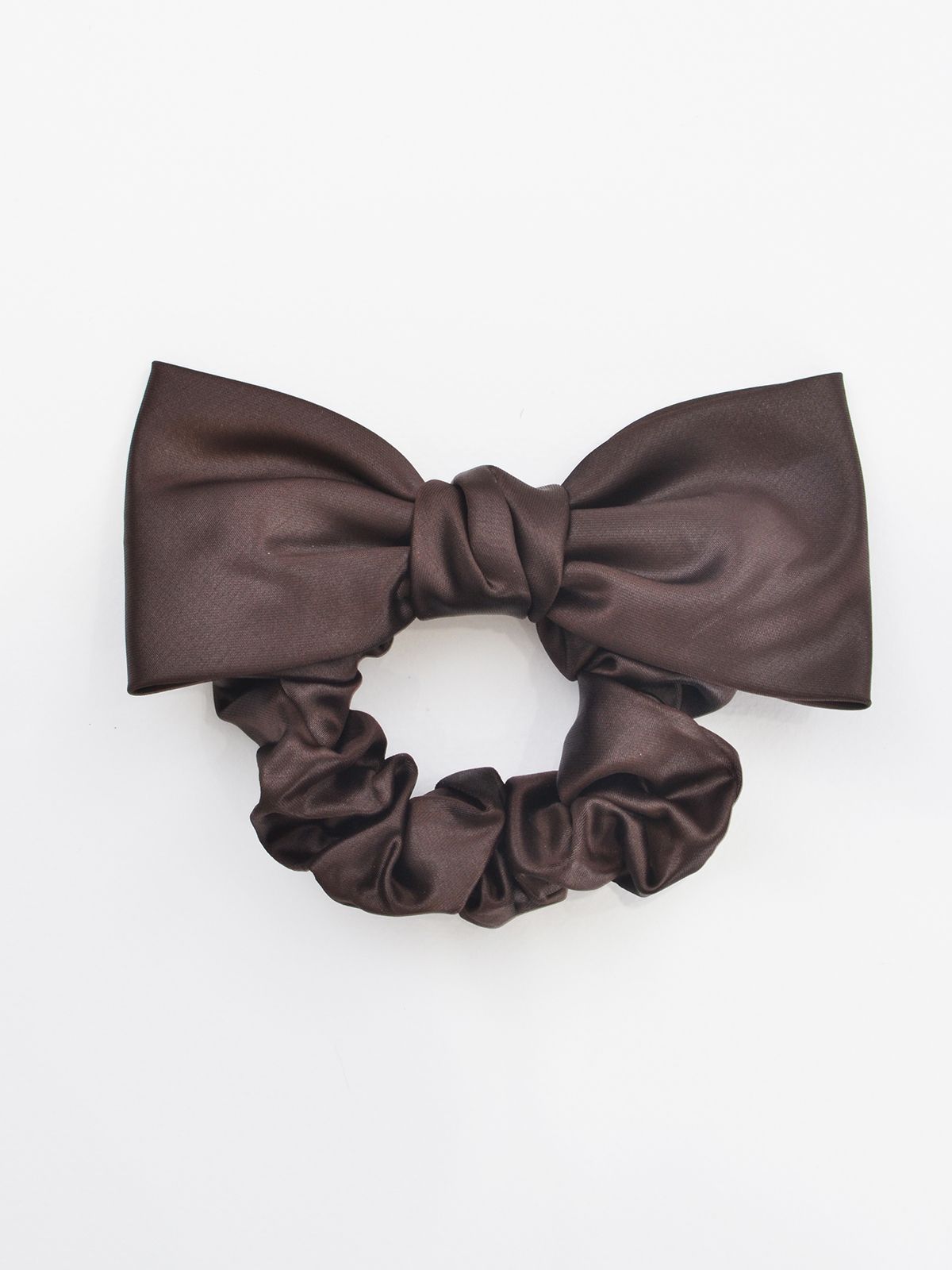 Satin scrunchie with bow
