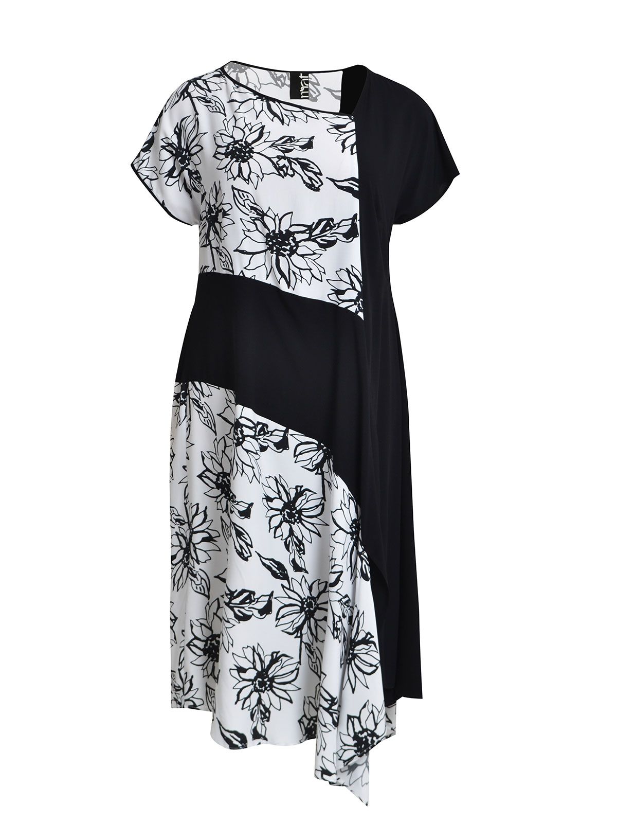 Asymmetric floral dress | mat fashion