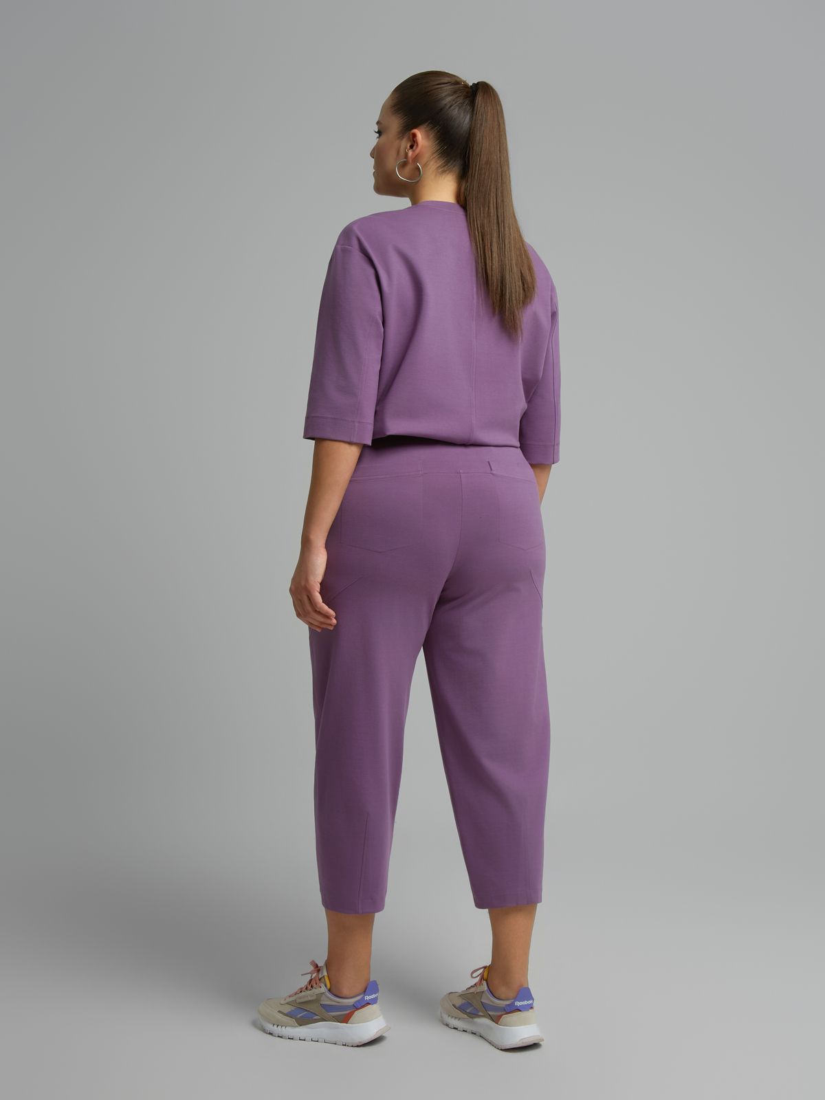 Balloon trousers with tapered hem