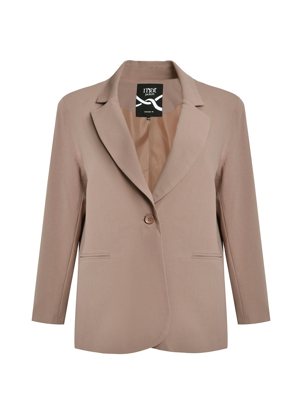 Basic blazer with tailored fit