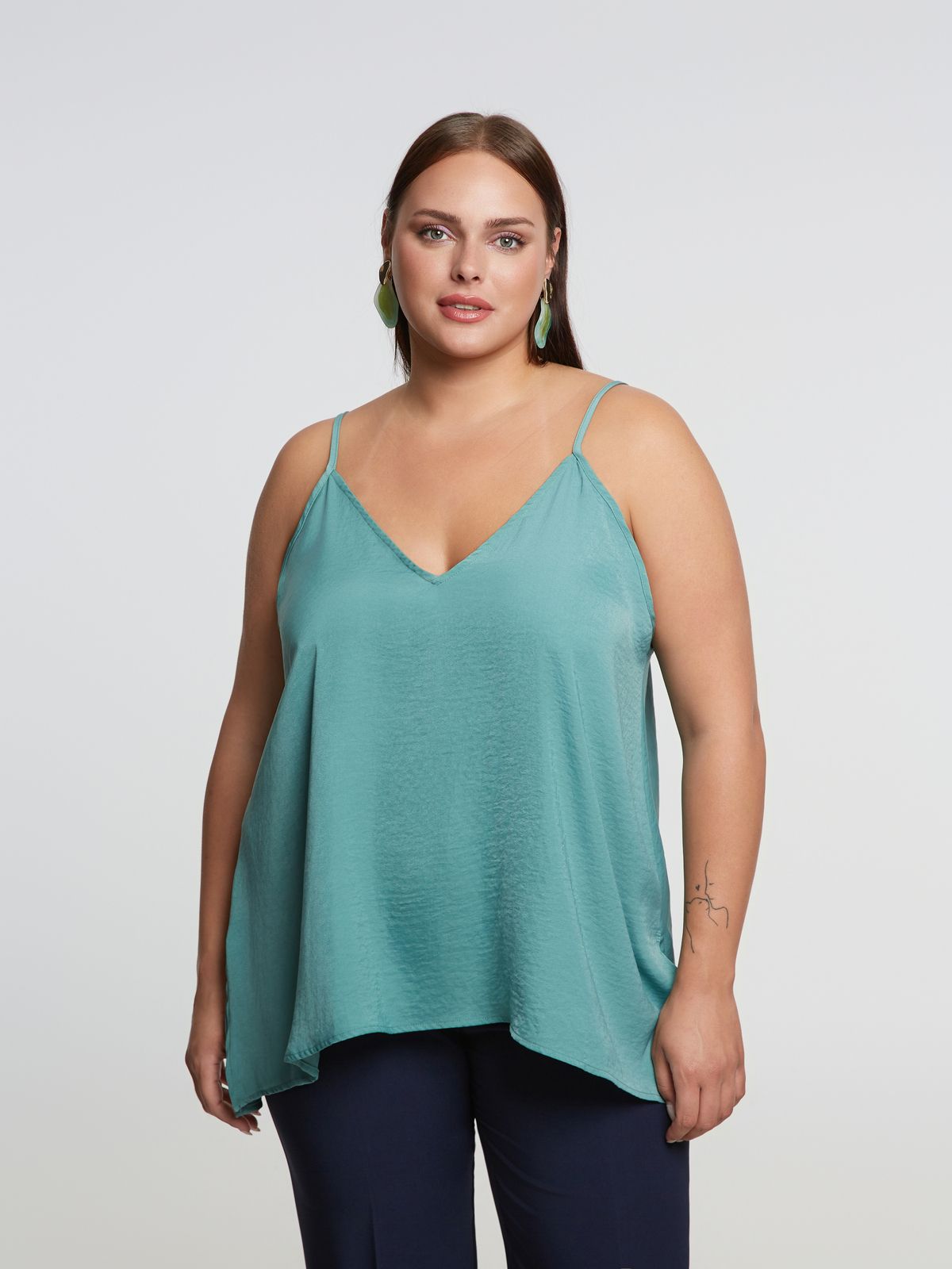 Basic satin cami top