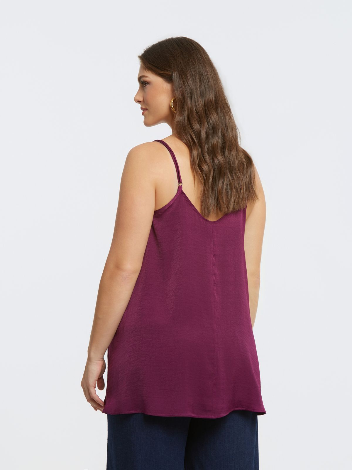 Basic satin cami top