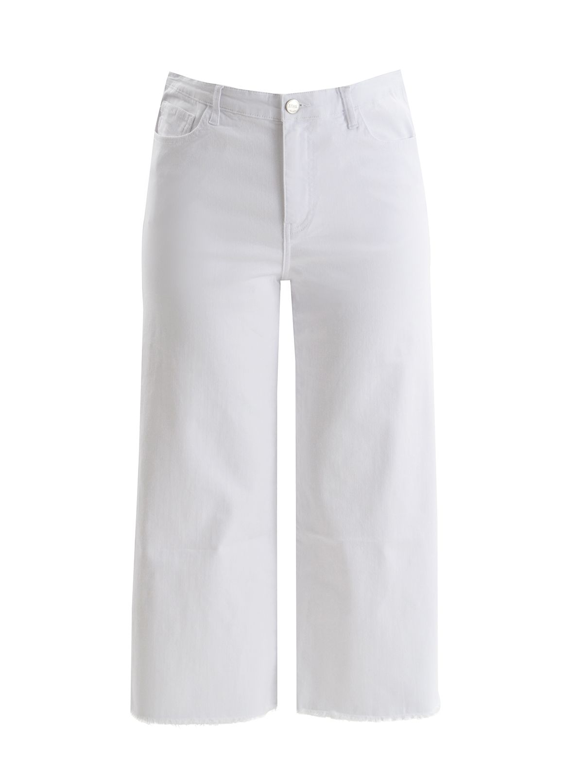 Basic wide-leg cropped jeans