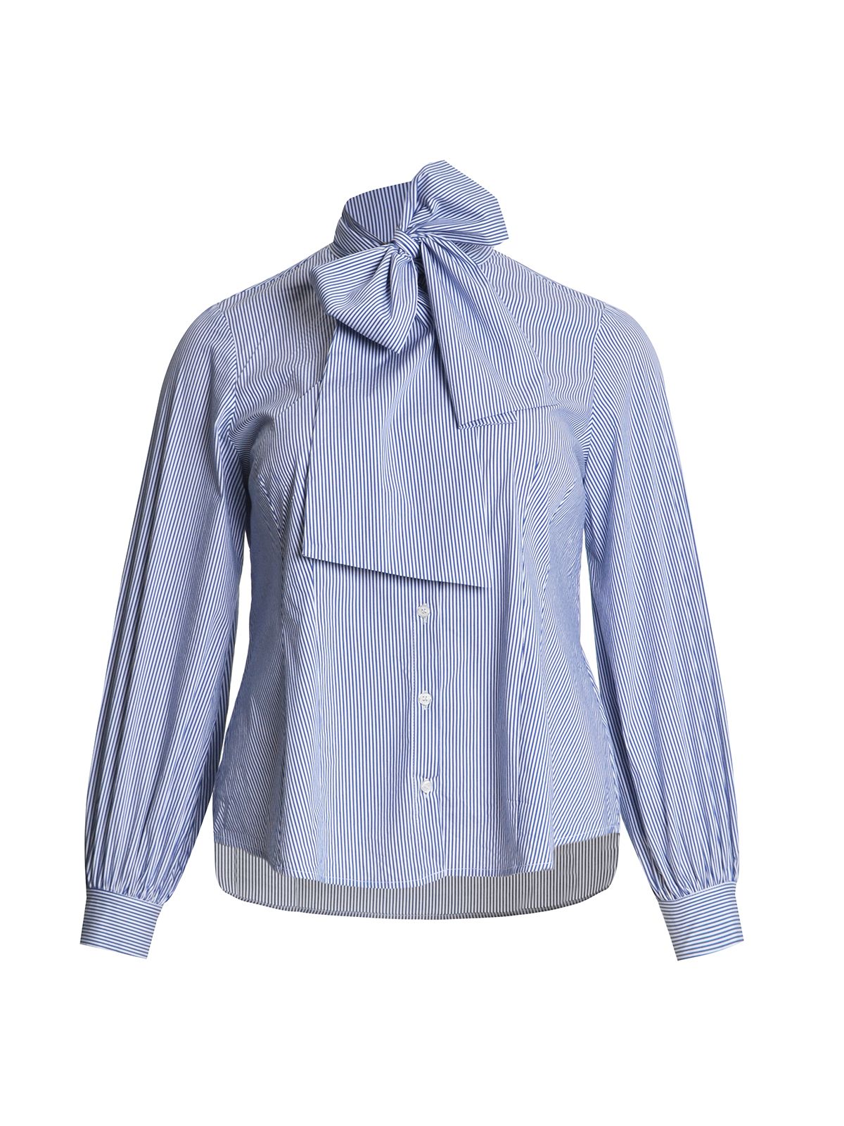 Bow-tie pinstripe shirt