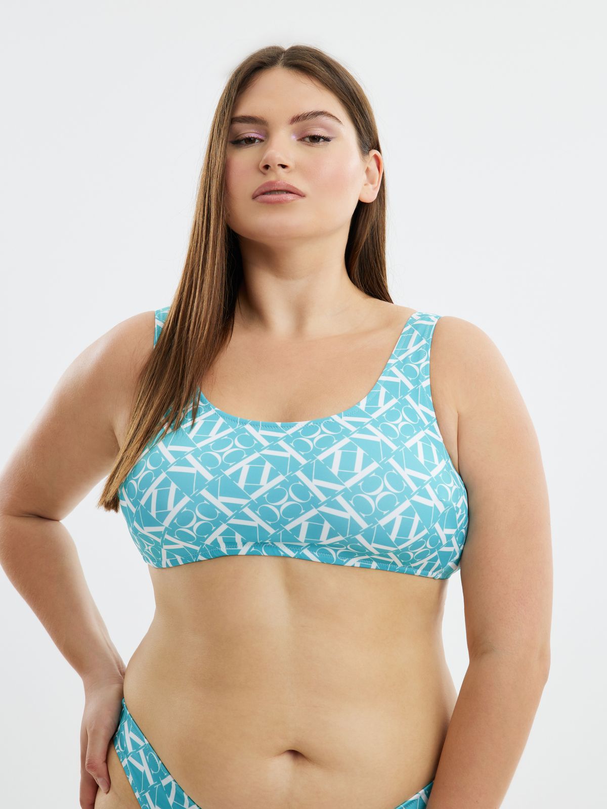Bralette bikini top - CK Monogram