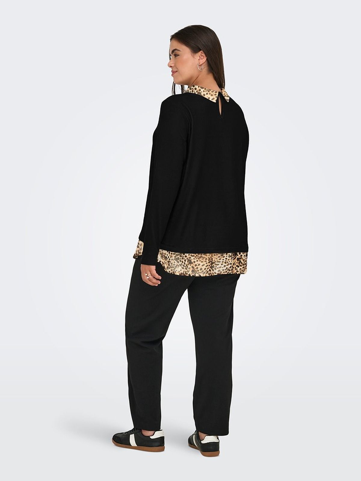 Caralba long-sleeve mix top