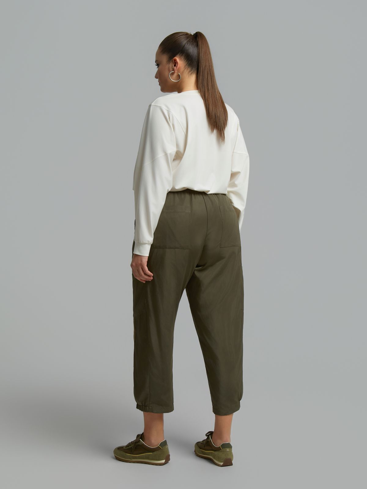 Cargo trousers with contrast side stripes
