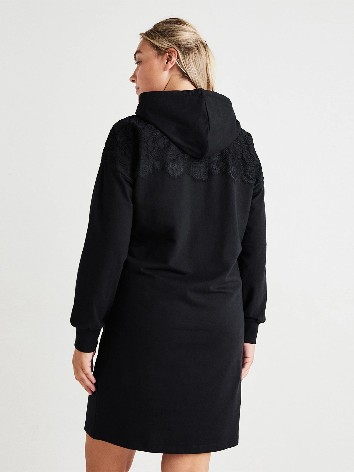 Carlizzy lace hood sweat dress